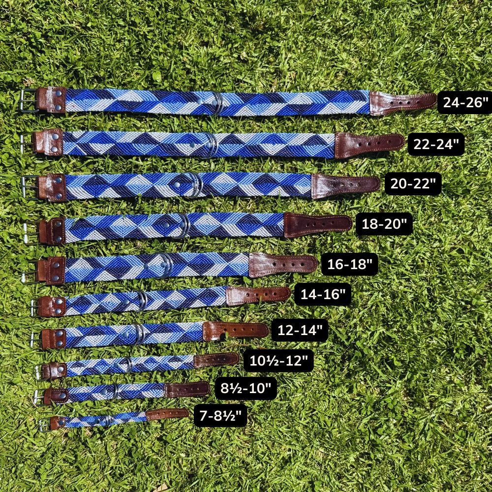 Abismo Sereno Handcrafted Dog Collar Size Guide