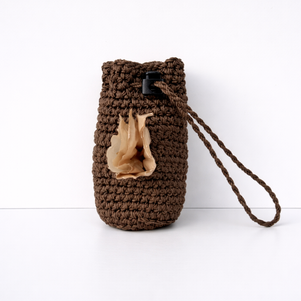 Rounded Handcrafted Poop Bag Holder