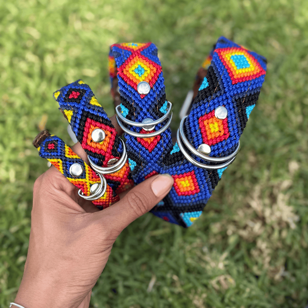 Euforia Gaia Handcrafted Dog Collar Sizes