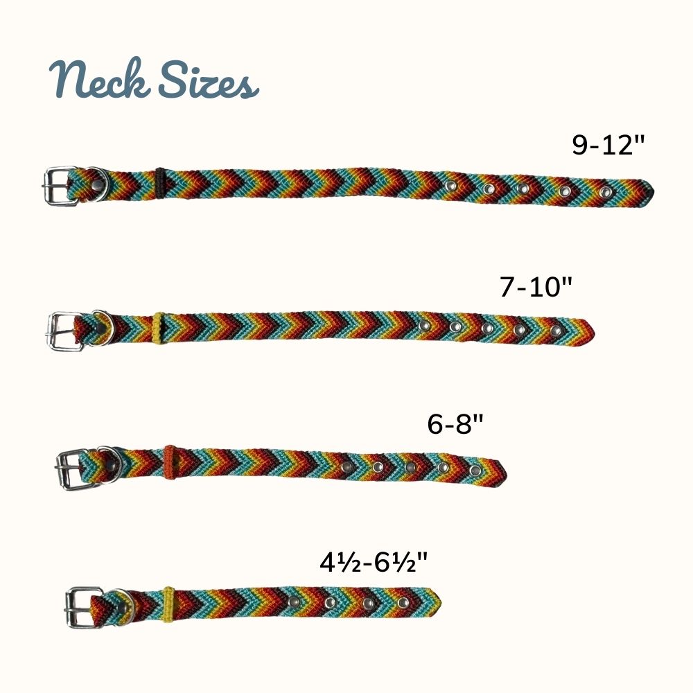 Prisma IntensaHandcrafted Cat Collar Size Guide