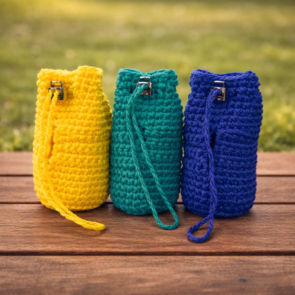 Rounded Handcrafted Poop Bag Holder