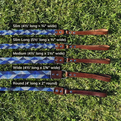 Abismo Sereno Handcrafted Dog Leash Size Guide