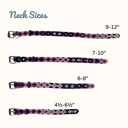 Aurora Charmosa Handcrafted Cat Collar Size Guide