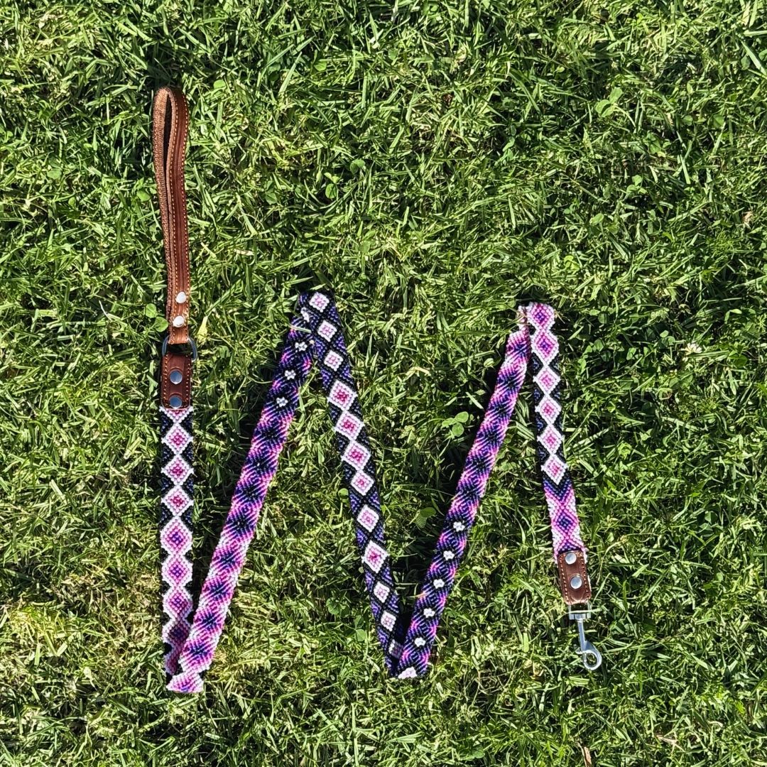 Aurora Charmosa Handcrafted Dog Leash Slim Long