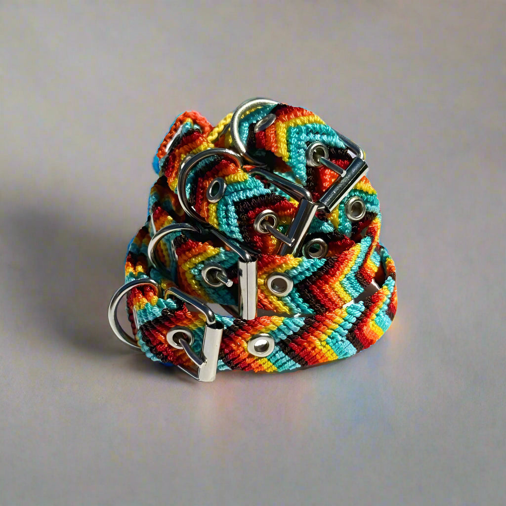 Colorful Handmade Cat Collars from Mexico