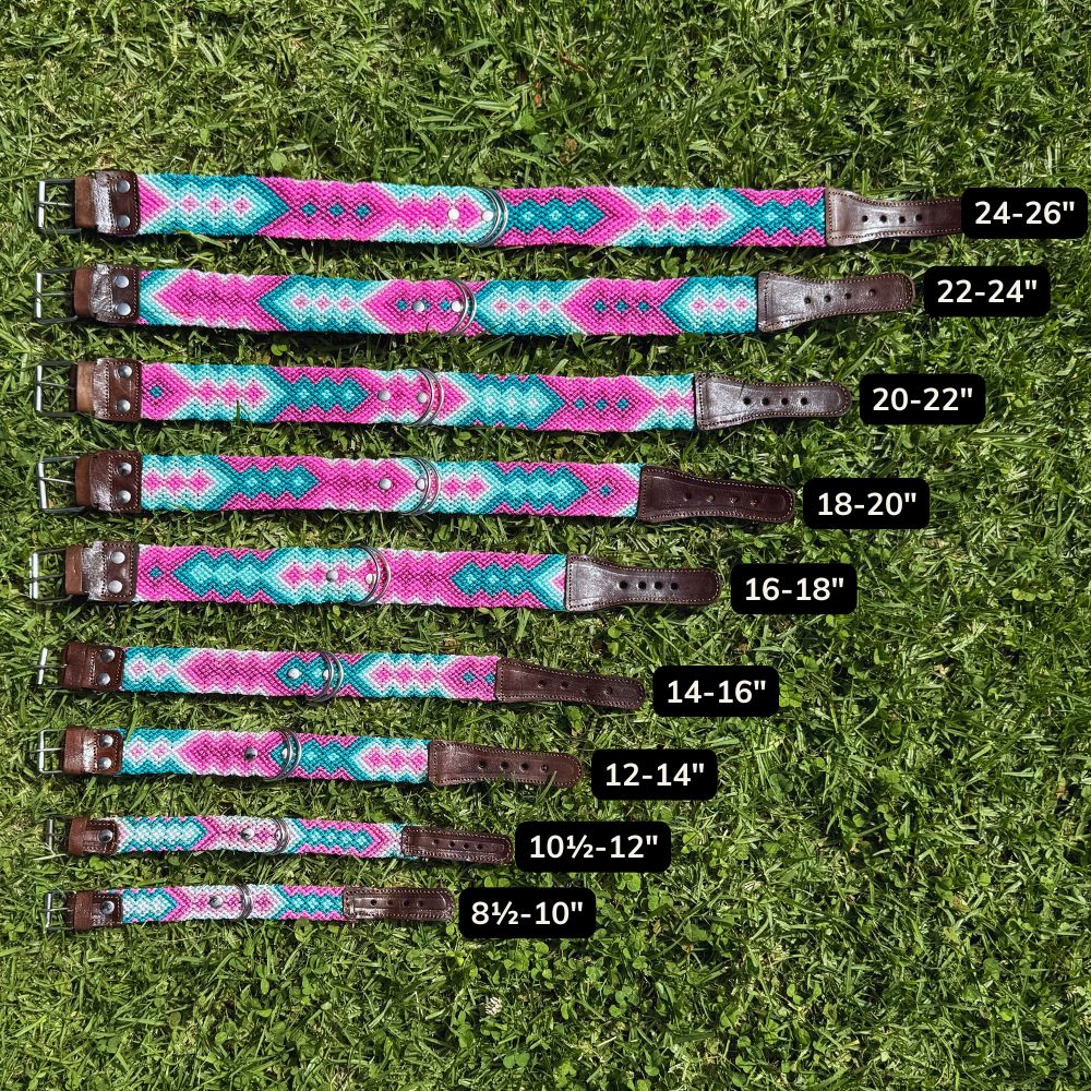 Dulce Malicia Handcrafted Dog Collar Size Guide