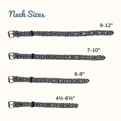 Equilibrio Equinox Handcrafted Cat Collar Size Guide