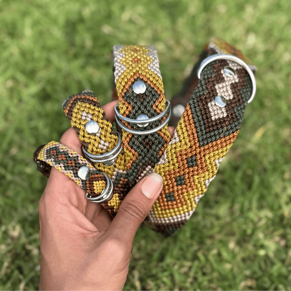 Esencia Salvaje Handcrafted Dog Collar Sizes