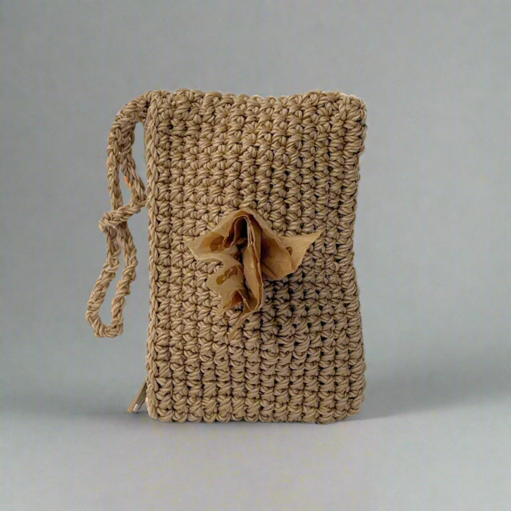 Essential Handcrafted Poop Bag Holder Beige