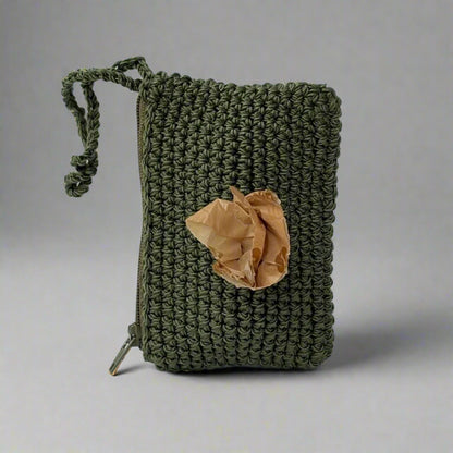 Essential Handcrafted Poop Bag Holder Green