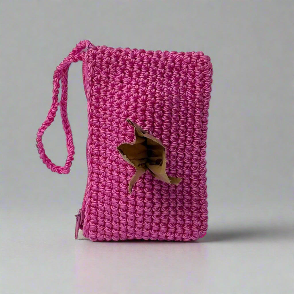 Essential Handcrafted Poop Bag Holder Pink