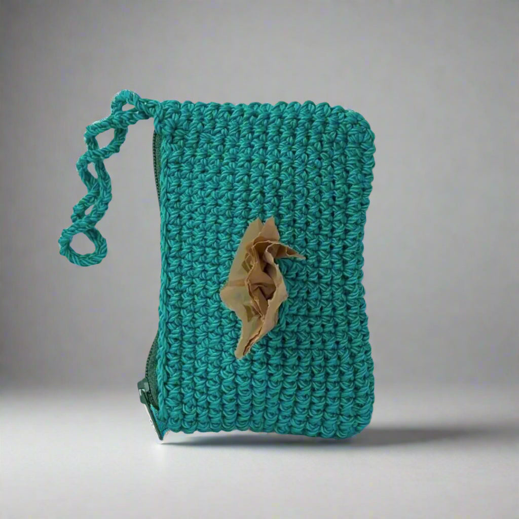 Essential Handcrafted Poop Bag Holder Turquoise