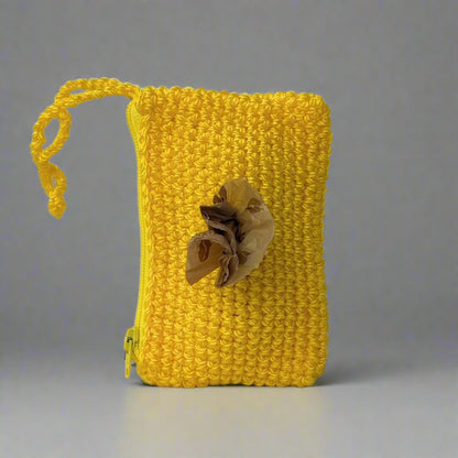 Essential Handcrafted Poop Bag Holder Yellow