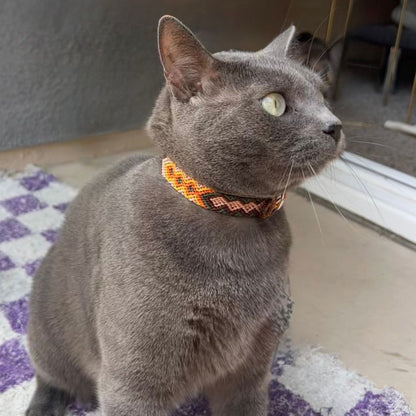 Neutral Handmade Cat Collars made in Mexico