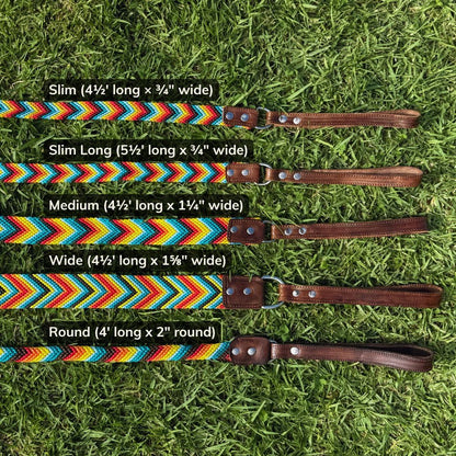 Prisma Intensa Handcrafted Dog Leash Size Guide